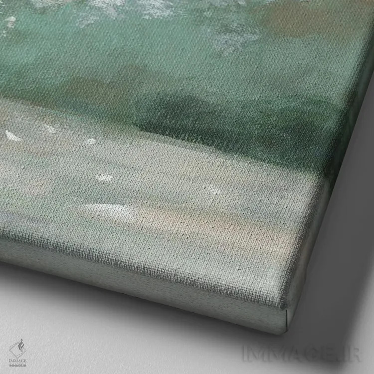 تابلو درخت سفید اثر آلیسون پیرس - نمای نزدیک بافت بوم