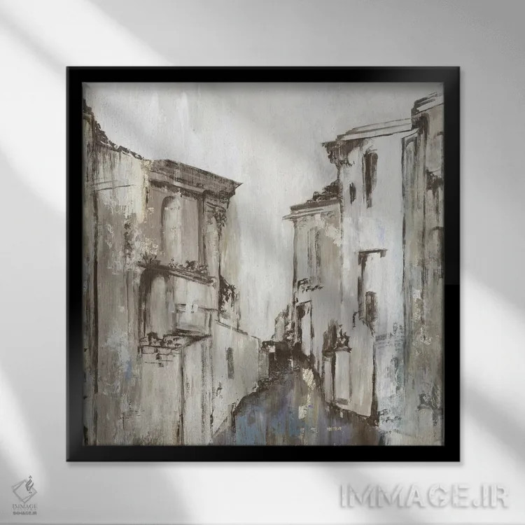 تابلو گوتیکا (اشاره به سبک) اثر آلیسون پیرس - نمای قابدار مشکی