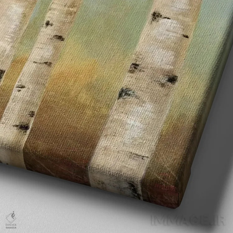 تابلو اکو II (اشاره به محیط زیست) اثر آلیسون پیرس - نمای نزدیک بافت بوم