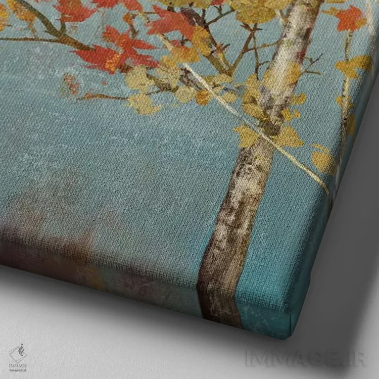 تابلو لحظهٔ اول III اثر آلیسون پیرس - نمای نزدیک بافت بوم