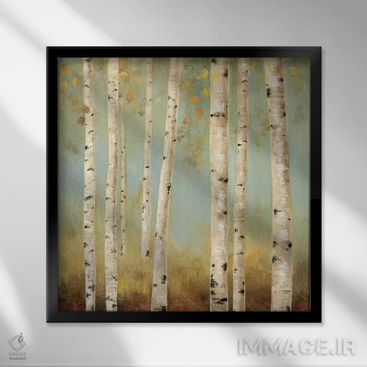 تابلو اکو II (اشاره به محیط زیست) اثر آلیسون پیرس - نمای قابدار مشکی