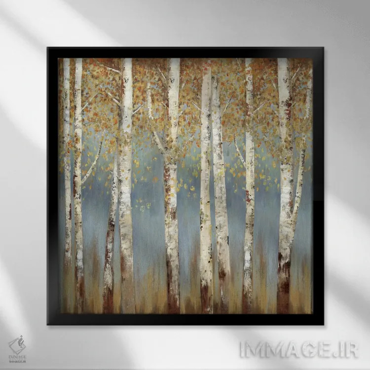 تابلو اخگرهای فروزان II اثر آلیسون پیرس - نمای قابدار مشکی