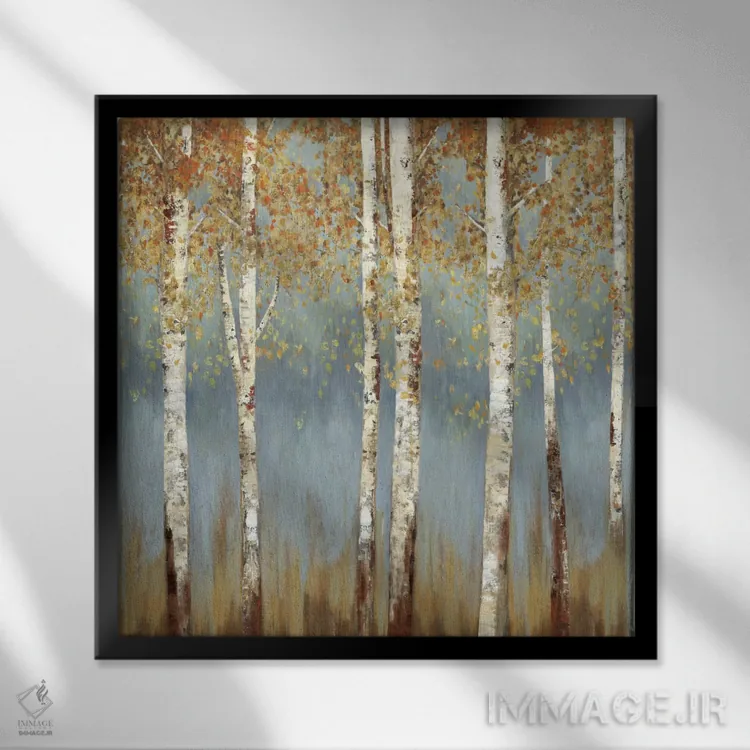 تابلو اخگرهای فروزان III اثر آلیسون پیرس - نمای قابدار مشکی