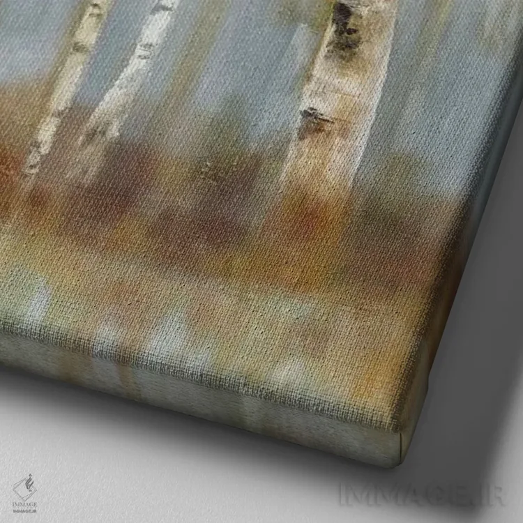 تابلو باغ طلایی II اثر آلیسون پیرس - نمای نزدیک بافت بوم