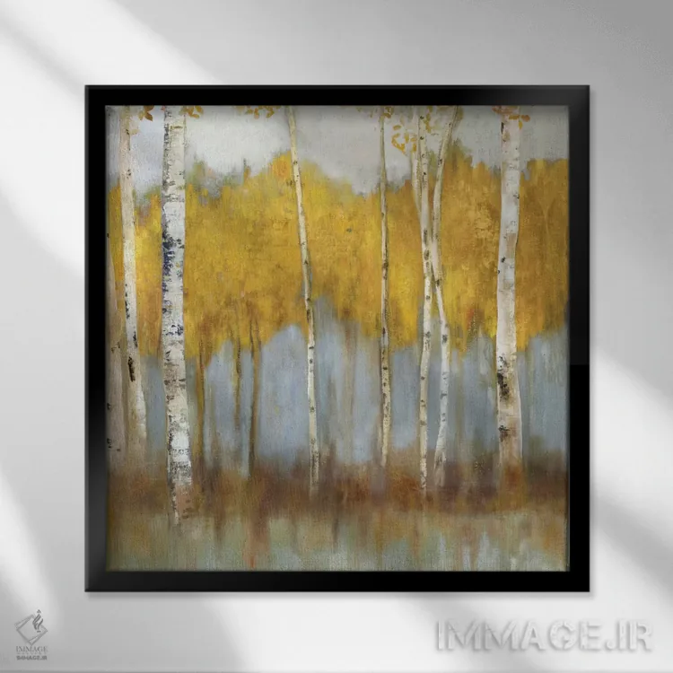 تابلو باغ طلایی II اثر آلیسون پیرس - نمای قابدار مشکی