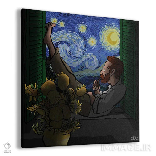 تابلو عشق پنجرهای اثر علیرضا کریمی مقدم (هنرمند ایرانی) - نمای پرسپکتیو محصول