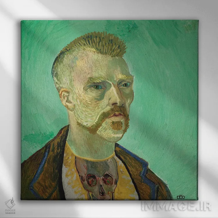 تابلو گنگ گوگ اثر علیرضا کریمی مقدم (هنرمند ایرانی) - نمای روبهرو روی دیوار