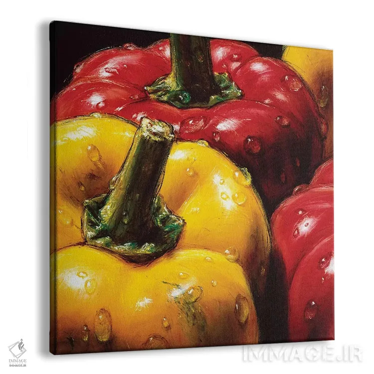 تابلو فلفلها اثر آلماچ - نمای پرسپکتیو محصول