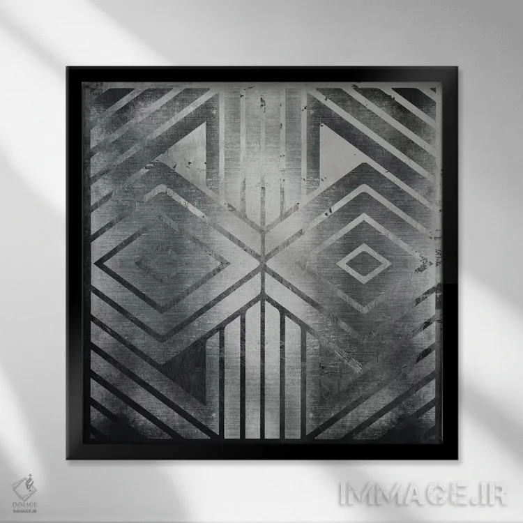 تابلو دروازههای کرومی اثر فایو بای فایو کالکتیو - نمای قابدار مشکی