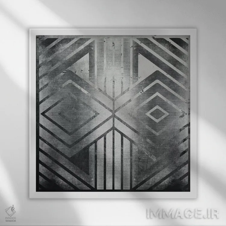 تابلو دروازههای کرومی اثر فایو بای فایو کالکتیو - نمای قابدار سفید