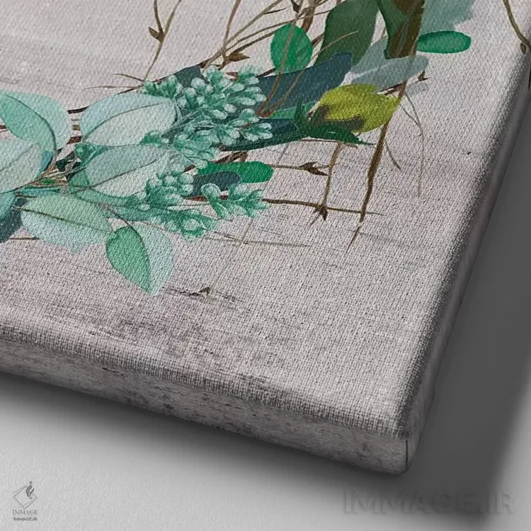 تابلو خوشبخت و سپاسگزار اثر آماندا موری - نمای نزدیک بافت بوم