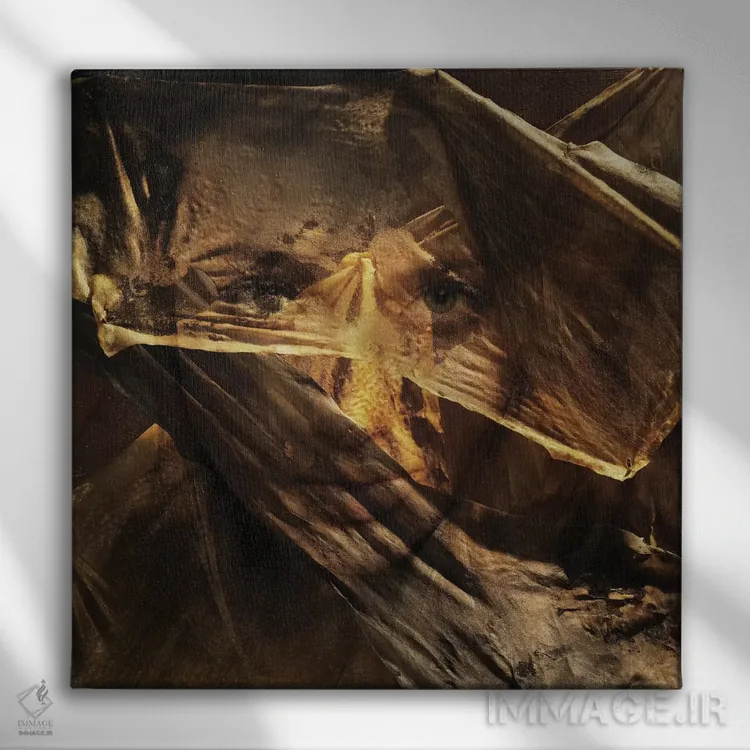 تابلو روزگار طلایی اثر تاتیانا آمرِین - نمای روبهرو روی دیوار