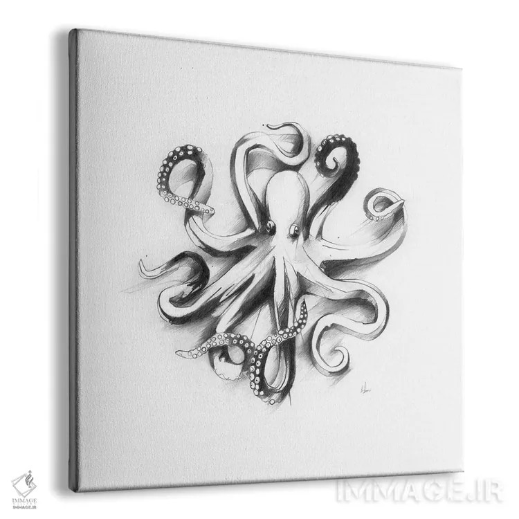 تابلو اختاپوس تخت اثر الکسیس مارکو - نمای پرسپکتیو محصول