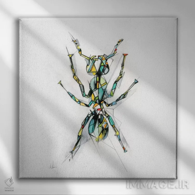 تابلو مورچه اثر الکسیس مارکو - نمای روبهرو روی دیوار