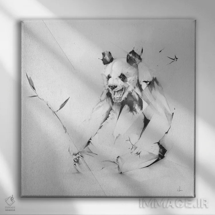 تابلو پاندای بد اثر الکسیس مارکو - نمای روبهرو روی دیوار