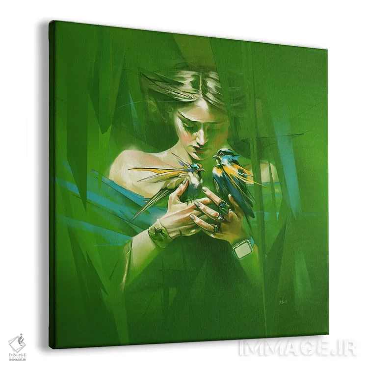 تابلو نخلهای آرام اثر الکسیس مارکو - نمای پرسپکتیو محصول