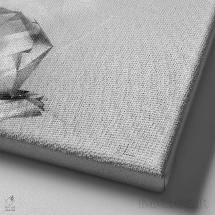 تابلو پاندا اثر الکسیس مارکو - نمای نزدیک بافت بوم