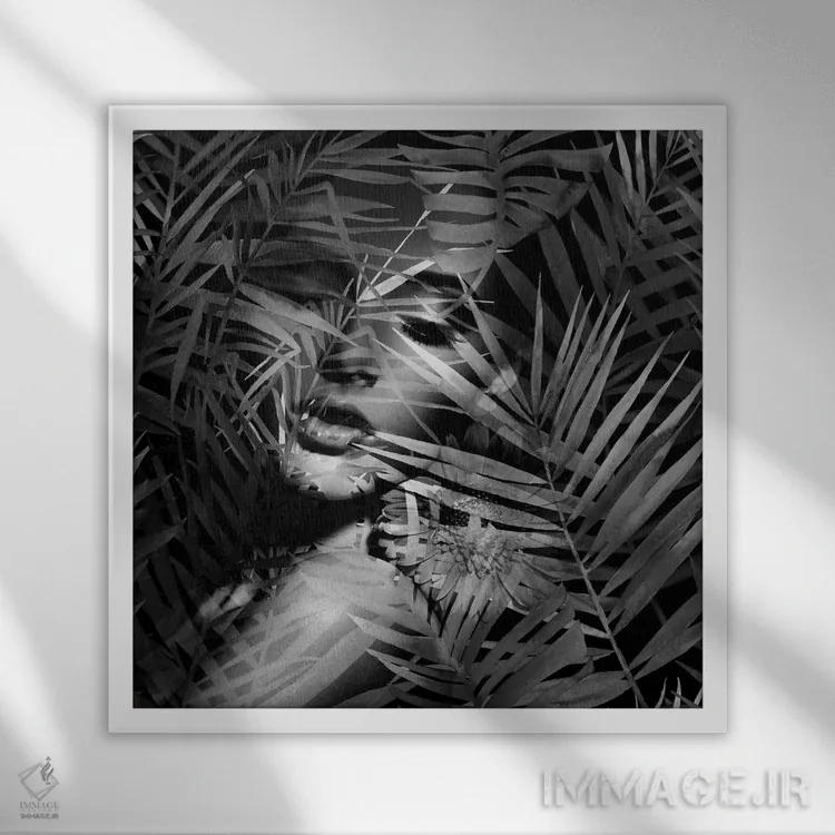 تابلو بهار III (سیاه و سفید) اثر تاتیانا آمرِین - نمای قابدار سفید