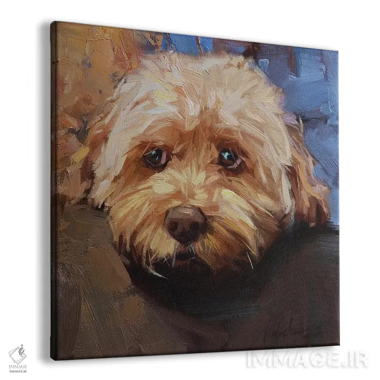تابلو پرترهٔ مالتیپ (سگ) اثر الکس مووچون - نمای پرسپکتیو محصول