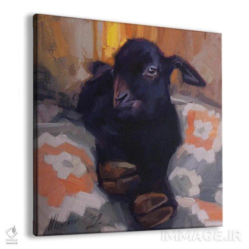 تابلو نقاشی بز کوچک اثر الکس مووچون - نمای پرسپکتیو محصول