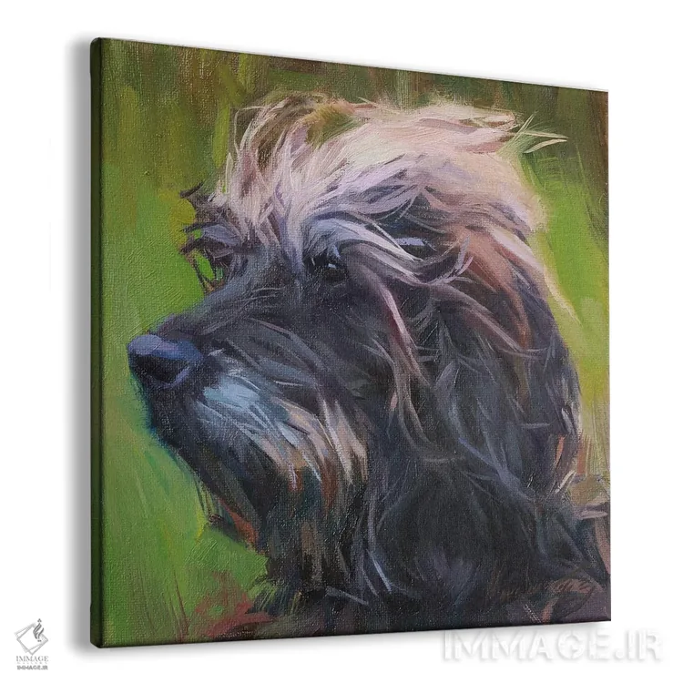 تابلو پرترهٔ سگ، اشنایزر اثر الکس مووچون - نمای پرسپکتیو محصول