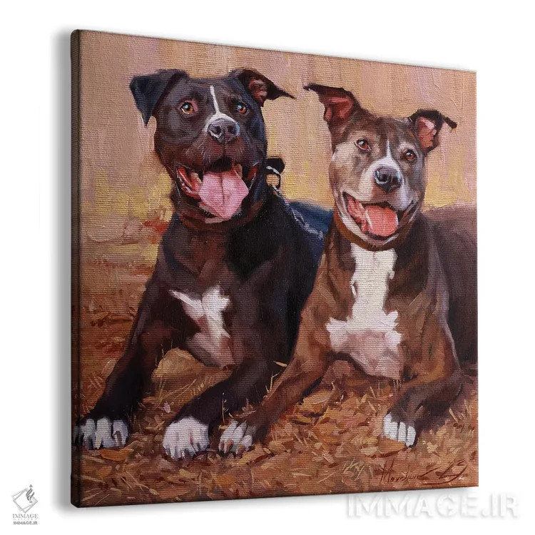 تابلو پرترهٔ دو تریر استفوردشر اثر الکس مووچون - نمای پرسپکتیو محصول