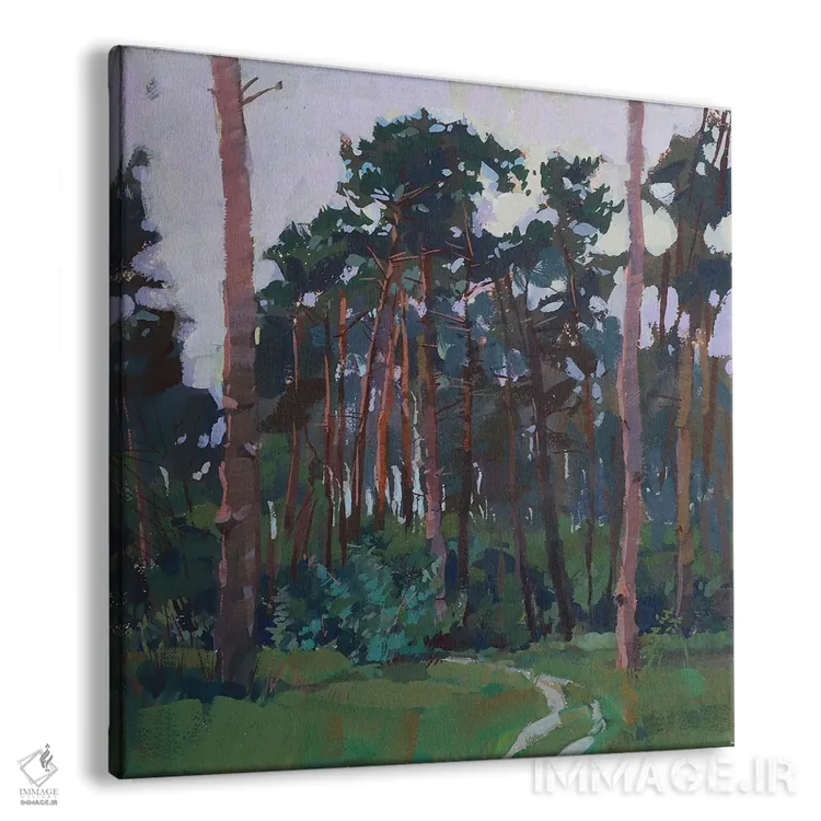 تابلو جنگل درخت هجران، در جنگل اثر الکس مووچون - نمای پرسپکتیو محصول