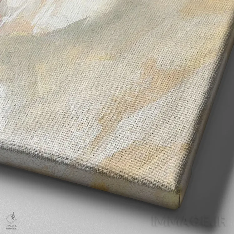 تابلو سگ کوچک اثر الکس مووچون - نمای نزدیک بافت بوم