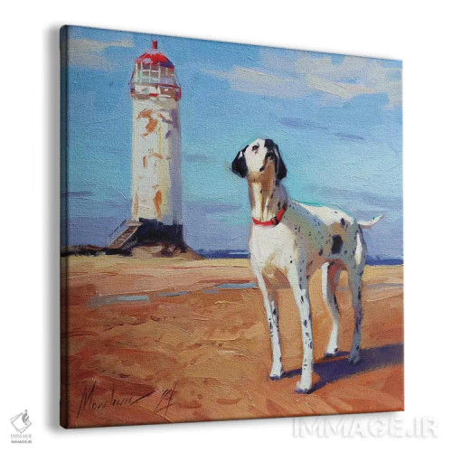 تابلو دالماتین (نژاد سگ) اثر الکس مووچون - نمای پرسپکتیو محصول