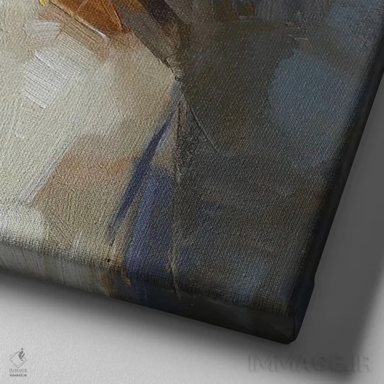 تابلو پرتـرهٔ سگ کولی اثر الکس مووچون - نمای نزدیک بافت بوم