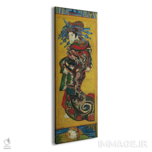 تابلو Paris, 1887,ژاپونکی: فاحشه یا اویران، پاریس، ۱۸۸۷ (سبک آسیای شرقی) اثر ونسان ون گوگ (نقاش مشهور هلندی پستامپرسیونیسم) - نمای پرسپکتیو محصول