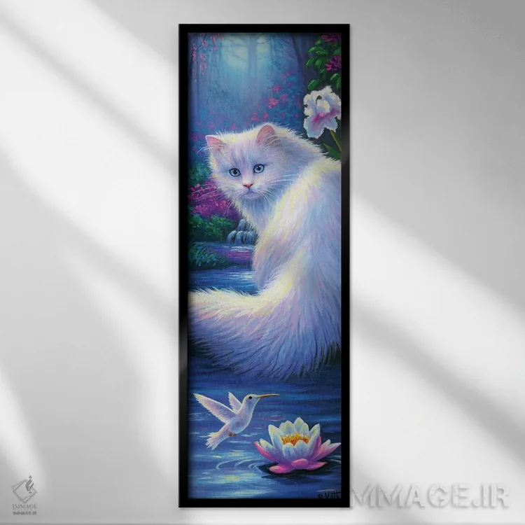 تابلو مهتاب به تو میآید اثر بریجت واث - نمای قابدار مشکی