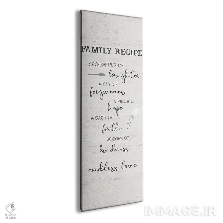 تابلو دستور آشپزخانه خانوادگی اثر طراحی CAD (استودیو طراحی دیجیتال) - نمای پرسپکتیو محصول