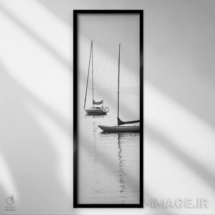 تابلو آبهای آرام ۲ اثر بویس وات - نمای قابدار مشکی