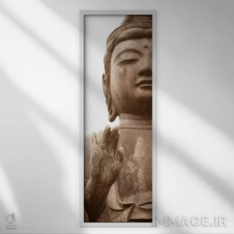 تابلو بودا ۱ اثر بویس وات - نمای قابدار سفید