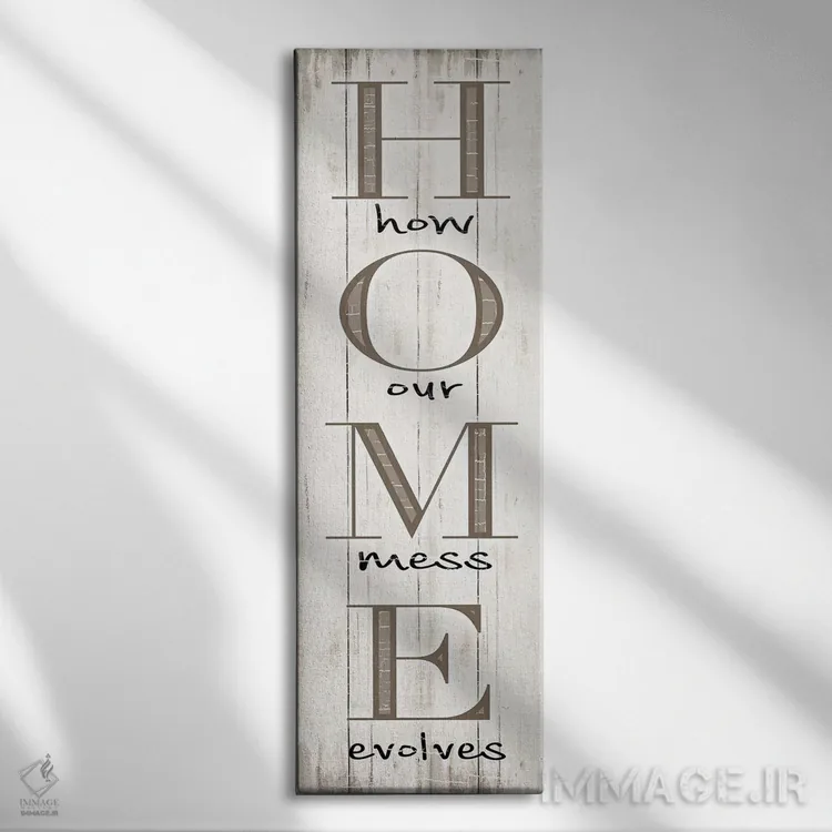 تابلو خانه اثر طراحی CAD (استودیو طراحی دیجیتال) - نمای روبهرو روی دیوار