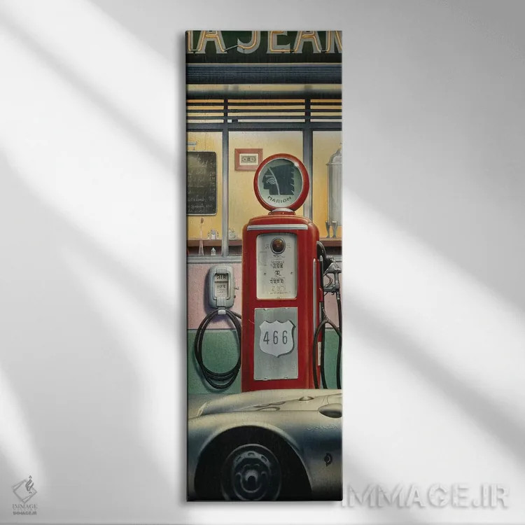 تابلو Car Crop,بزرگراه سرنوشت، کات ماشین اثر کریس کنسانی - نمای روبهرو روی دیوار