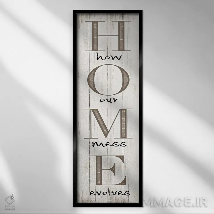 تابلو خانه اثر طراحی CAD (استودیو طراحی دیجیتال) - نمای قابدار مشکی