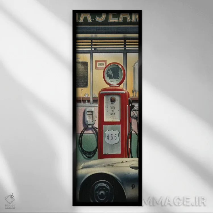 تابلو Car Crop,بزرگراه سرنوشت، کات ماشین اثر کریس کنسانی - نمای قابدار مشکی