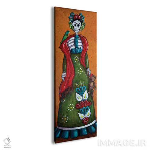 تابلو فریدا با میمون اثر کندی مایر - نمای پرسپکتیو محصول