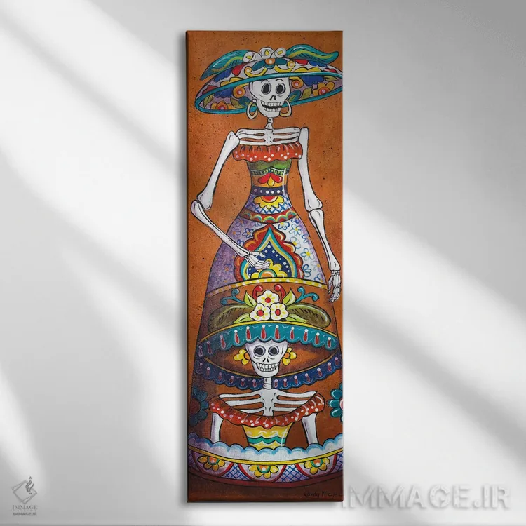 تابلو کاترینای تالاورا (سبک سفال اسپانیایی) اثر کندی مایر - نمای روبهرو روی دیوار