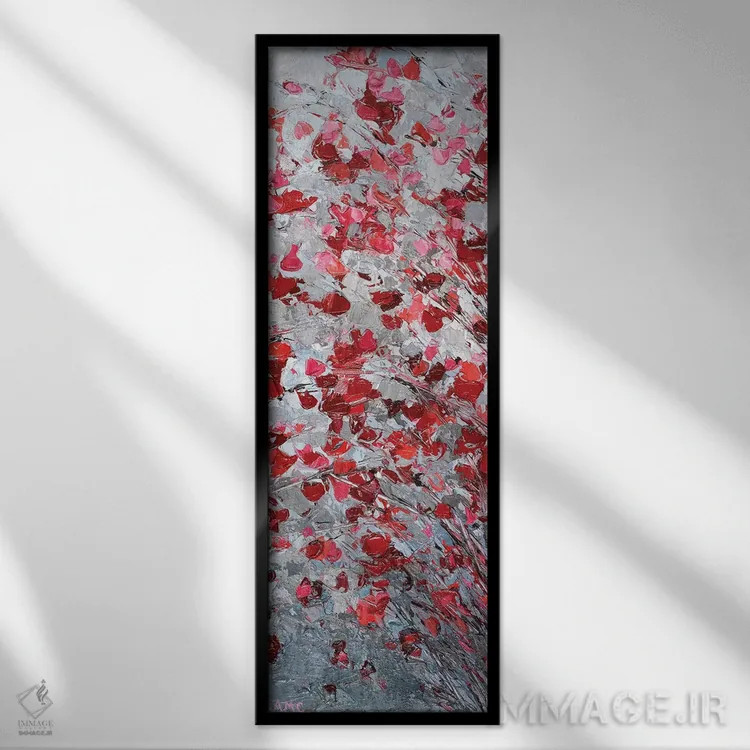 تابلو درخت ساکورا I اثر آن مری کولیک - نمای قابدار مشکی