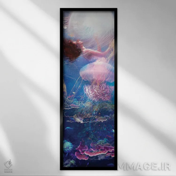 تابلو دریا میرقصد اثر کلودیا مککینی - نمای قابدار مشکی