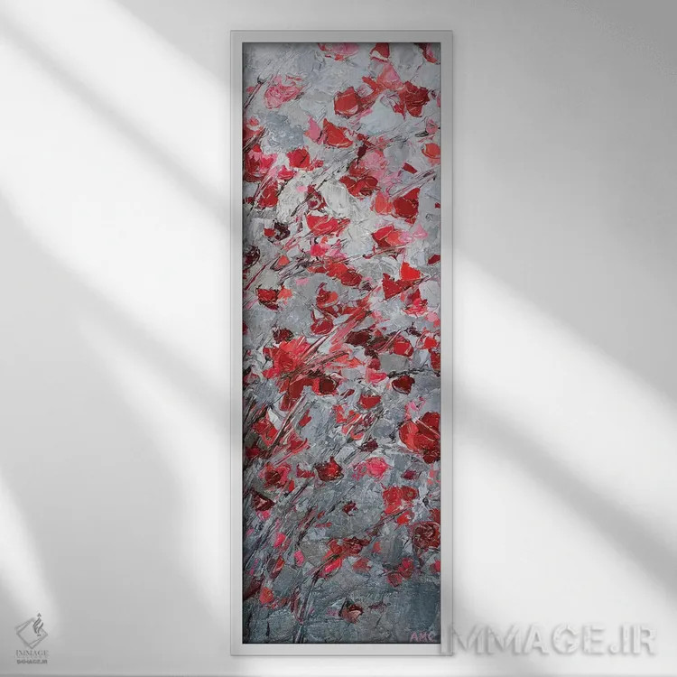 تابلو درخت ساکورا II اثر آن مری کولیک - نمای قابدار سفید