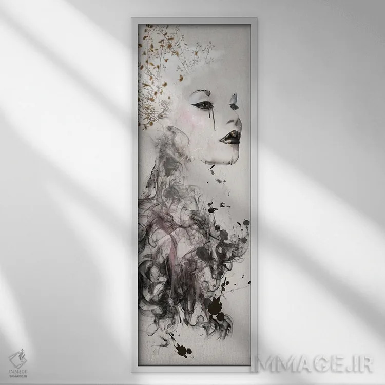 تابلو شَبَح اثر کلودیا مککینی - نمای قابدار سفید