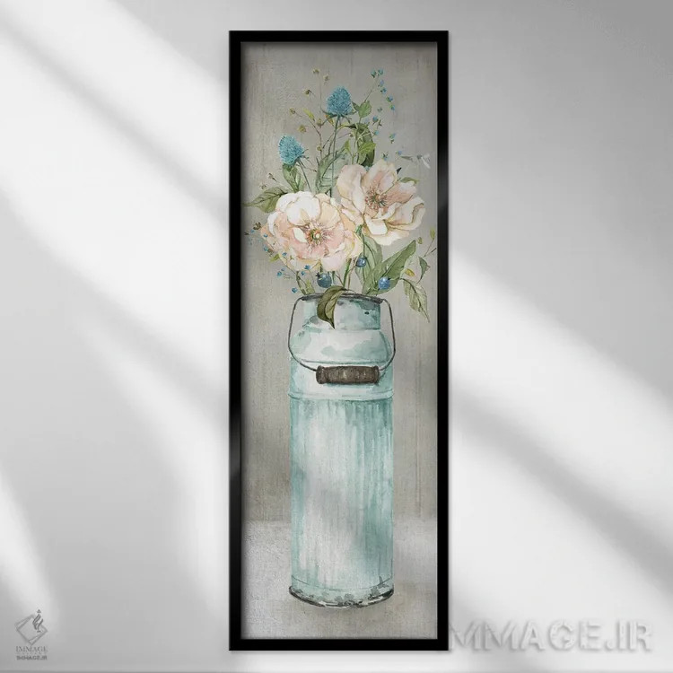 تابلو دستهگل استانی اثر کارول رابینسون - نمای قابدار مشکی