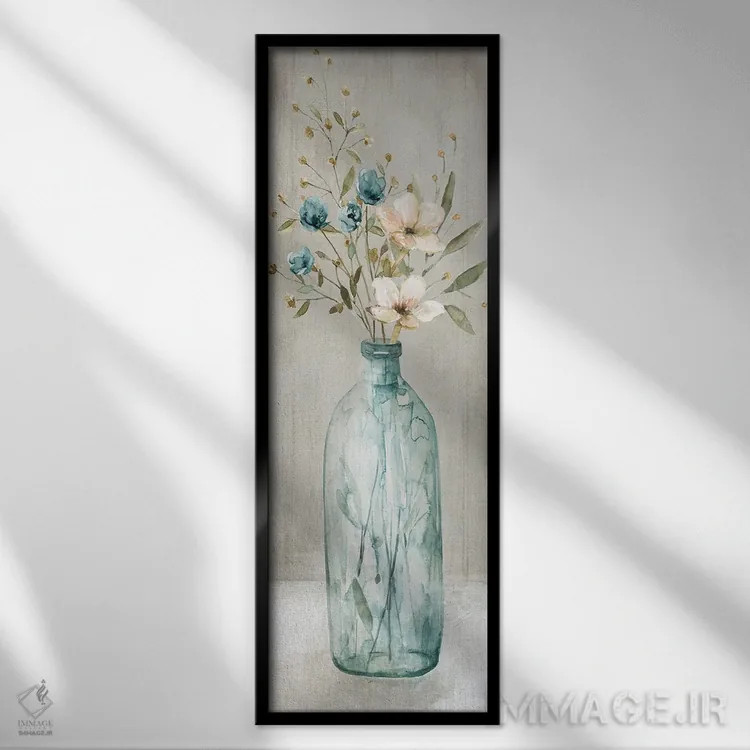 تابلو دستهگل استانی I اثر کارول رابینسون - نمای قابدار مشکی