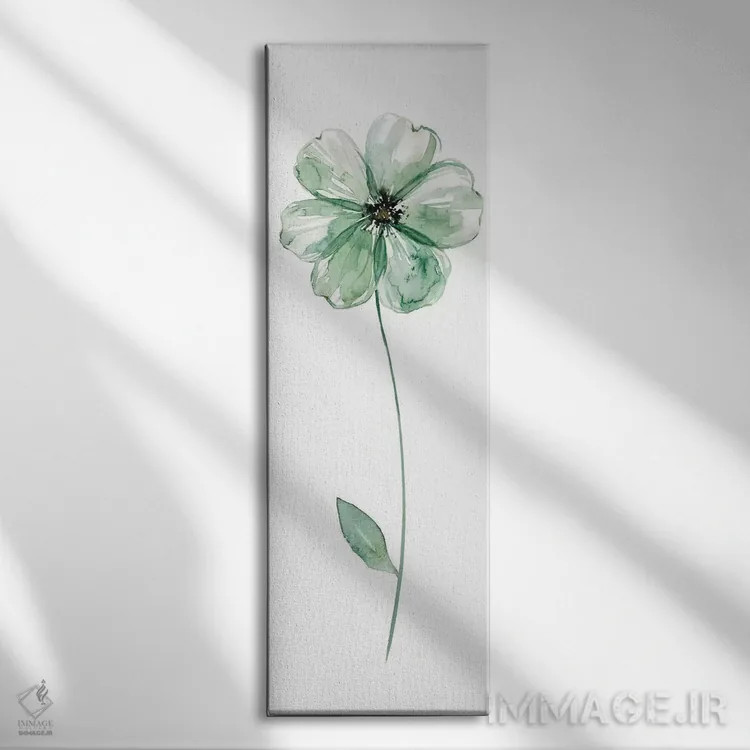 تابلو گل مریم I اثر کارول رابینسون - نمای روبهرو روی دیوار