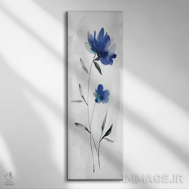تابلو آبی زیبا I اثر کارول رابینسون - نمای روبهرو روی دیوار