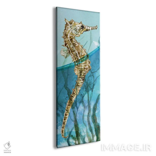 تابلو اسب دریایی دلری ۱ اثر کارول رابینسون - نمای پرسپکتیو محصول